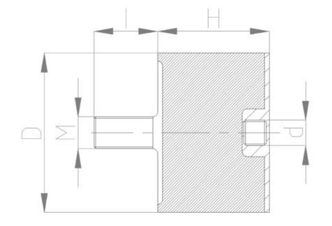 JNDD型橡膠減震器結(jié)構(gòu)